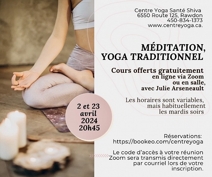 Méditation- Centre Yoga Santé Shiva